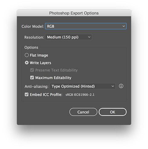 adobe illustrator tiff export